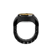 Fossil Watch Ring Two-Hand Pavé Black SS