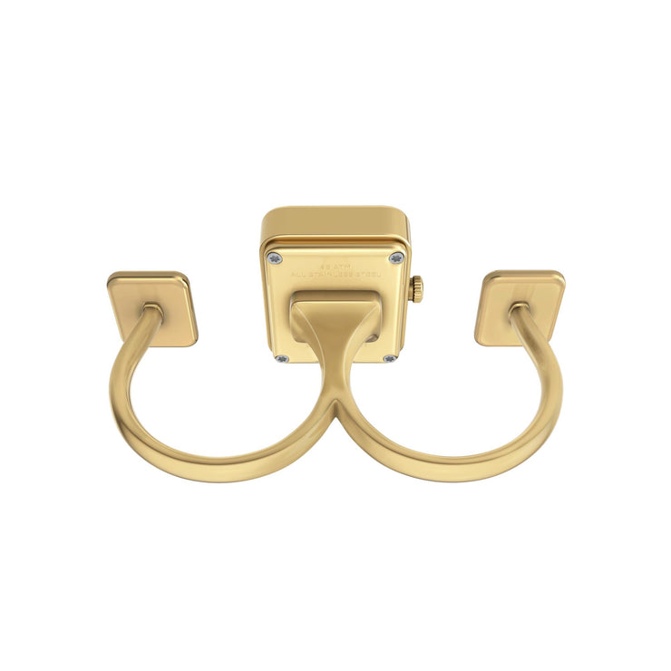 Fossil Raquel Watch Ring Gold Turquoise