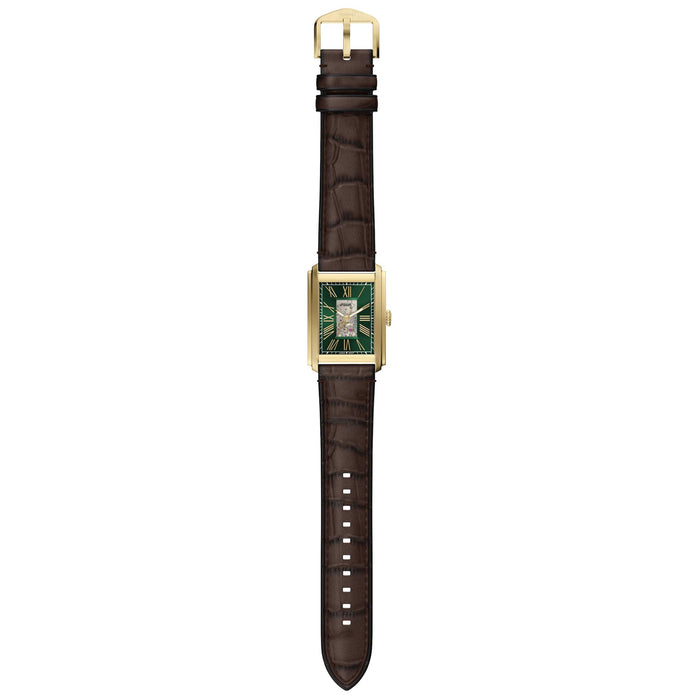 Fossil Carraway Automatic Brown Green angled shot picture