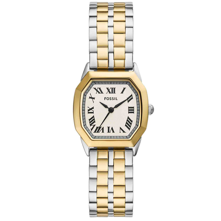 Fossil Harlow Silver Gold SS