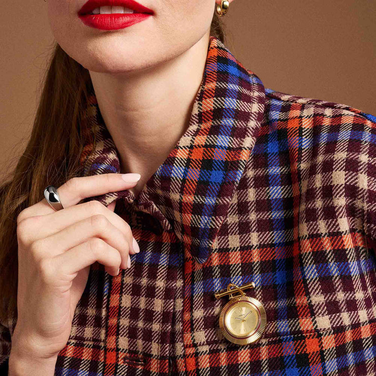 Fossil Scarlette Three-Hand Brooch Gold SS