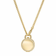 Fossil Jacqueline Gold Crystal Watch Locket Necklace