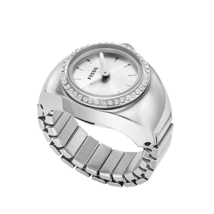 Fossil Watch Ring Silver SS