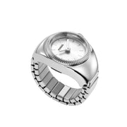 Fossil Watch Ring Two-Hand Silver SS
