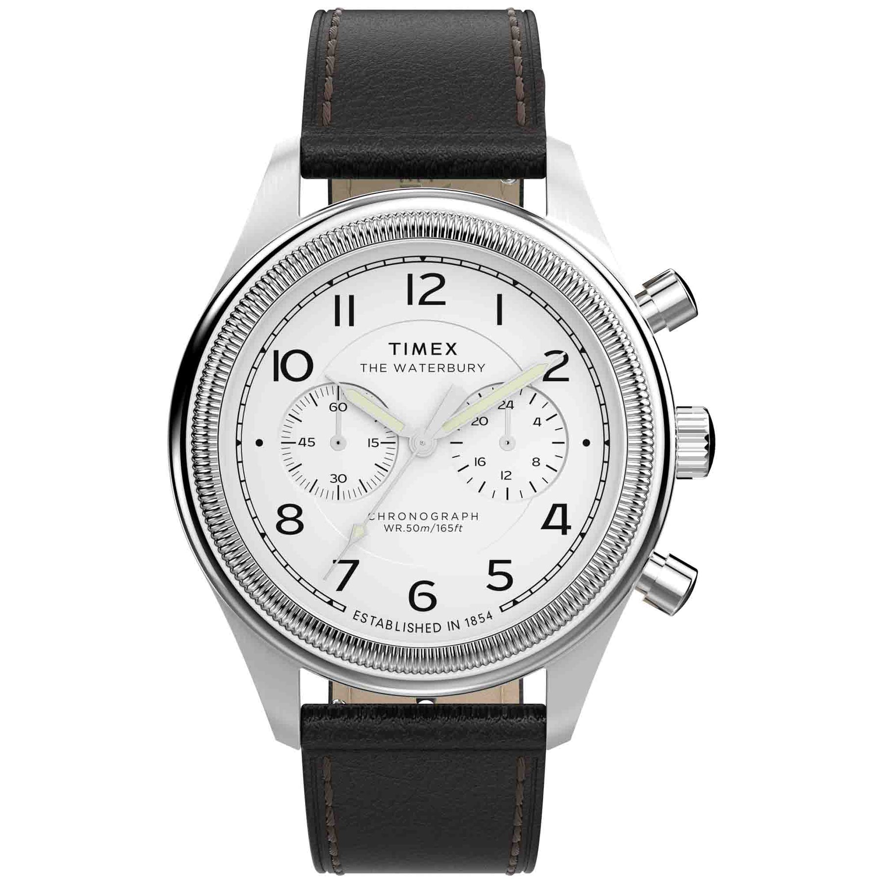 Timex Waterbury Metropolitan Chronograph 41mm White | Watches.com
