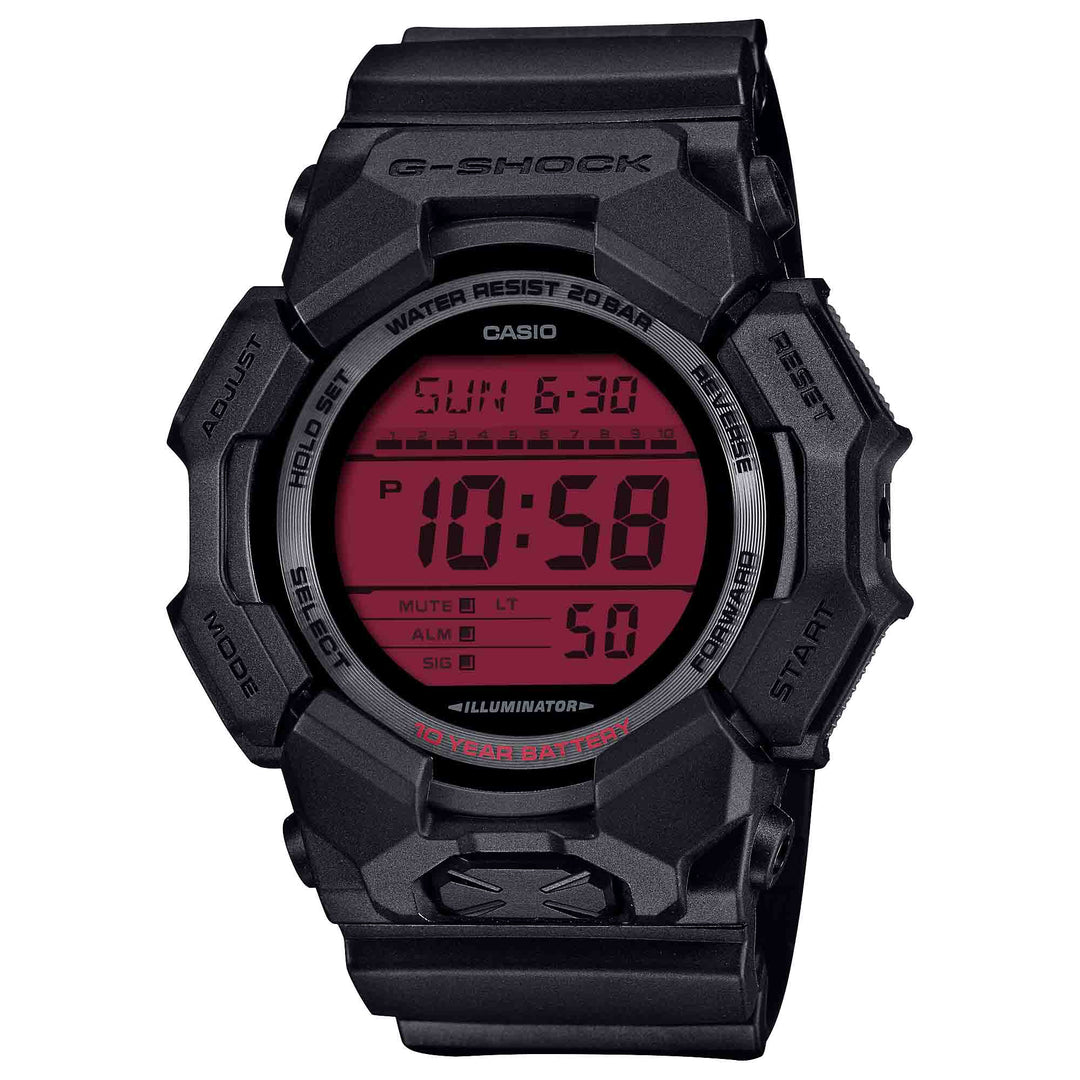 G-Shock GD010 Digital Bold Black Red | Watches.com