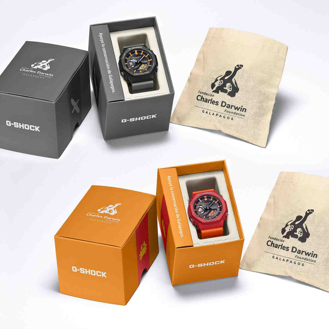 G-Shock GAB2100 x Charles Darwin Foundation Ana-Digi Orange