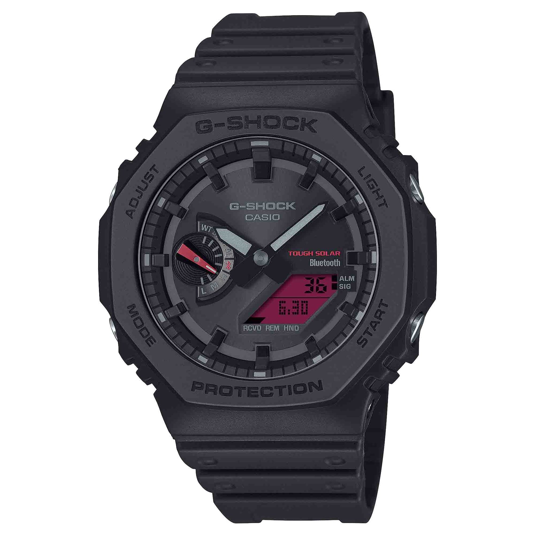 G-Shock GAB2100 Ana-Digi Bold Black Red | Watches.com