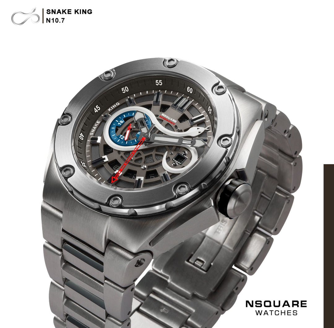 Nsquare SnakeKing Automatic 46mm Cool Gray | Watches.com