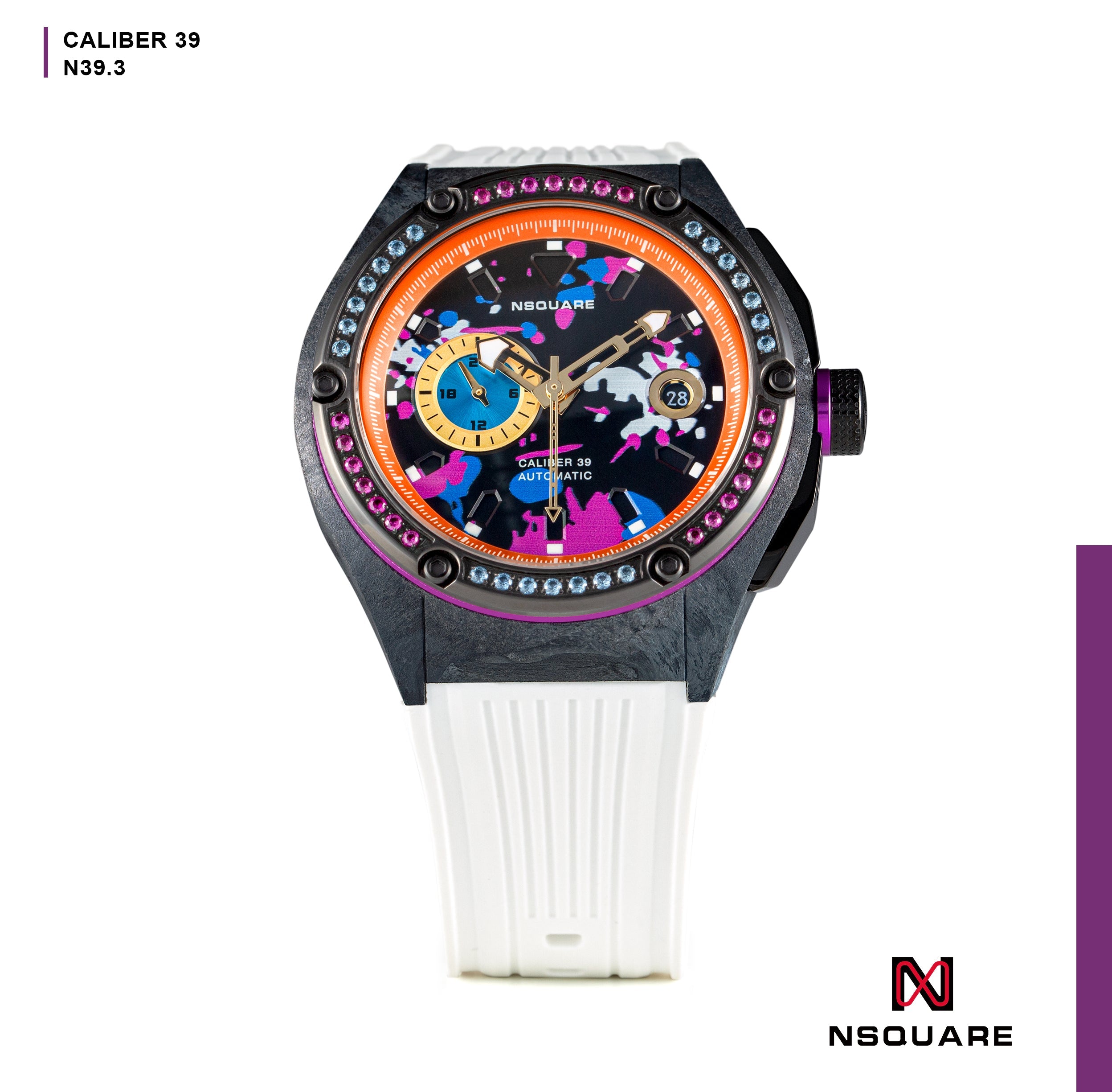 Nsquare MultiColoured N39.3 Active White | Watches.com