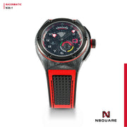 Nsquare Racermatic Automatic 44mm Black Red