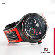 Nsquare Racermatic Automatic 44mm Black Red