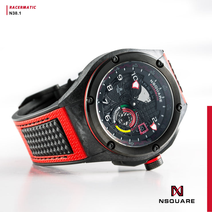 Nsquare Racermatic Automatic 44mm Black Red