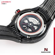 Nsquare Racermatic Automatic 44mm Black Red