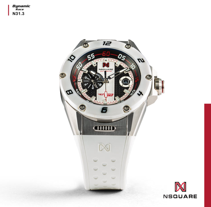 Nsquare Dynamic Race Automatic 46mm Ceramic White