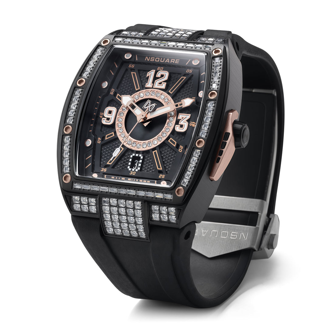 Nsquare Gale Chaser Automatic N47.4 Black Rose Gold – Watches.com
