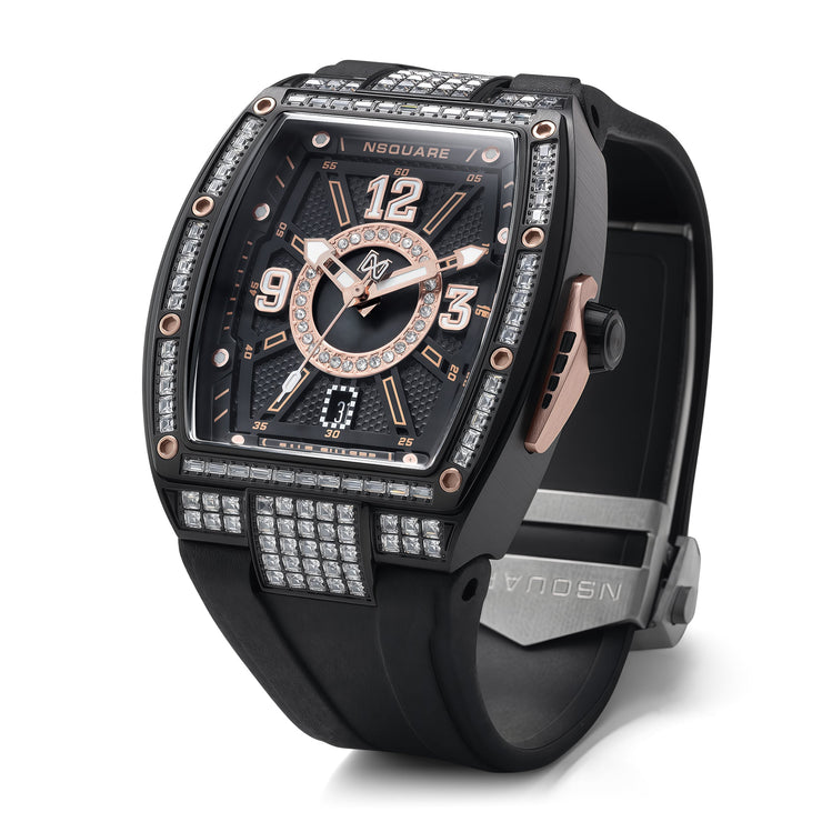 Nsquare Gale Chaser Automatic N47.4 Black Rose Gold