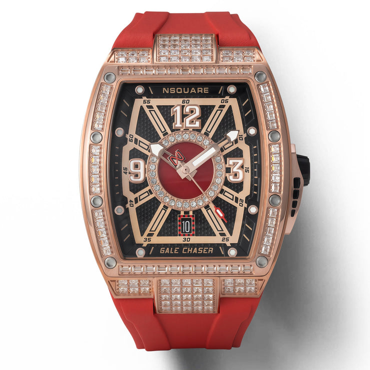Nsquare Gale Chaser Automatic N47.5 Rose Gold Red