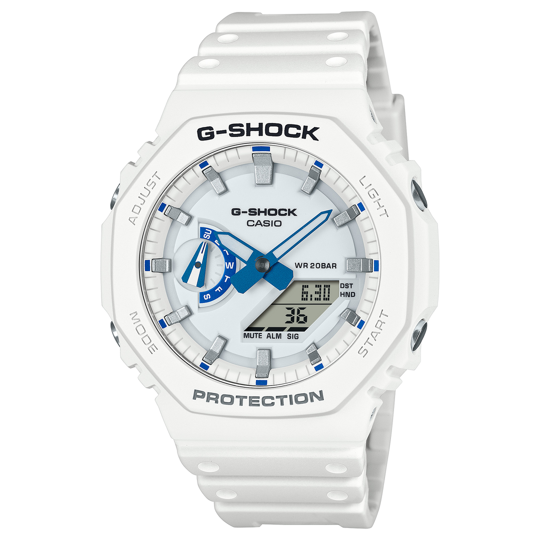 G-Shock GA2100 Hidden Glow Ana-Digi White | Watches.com