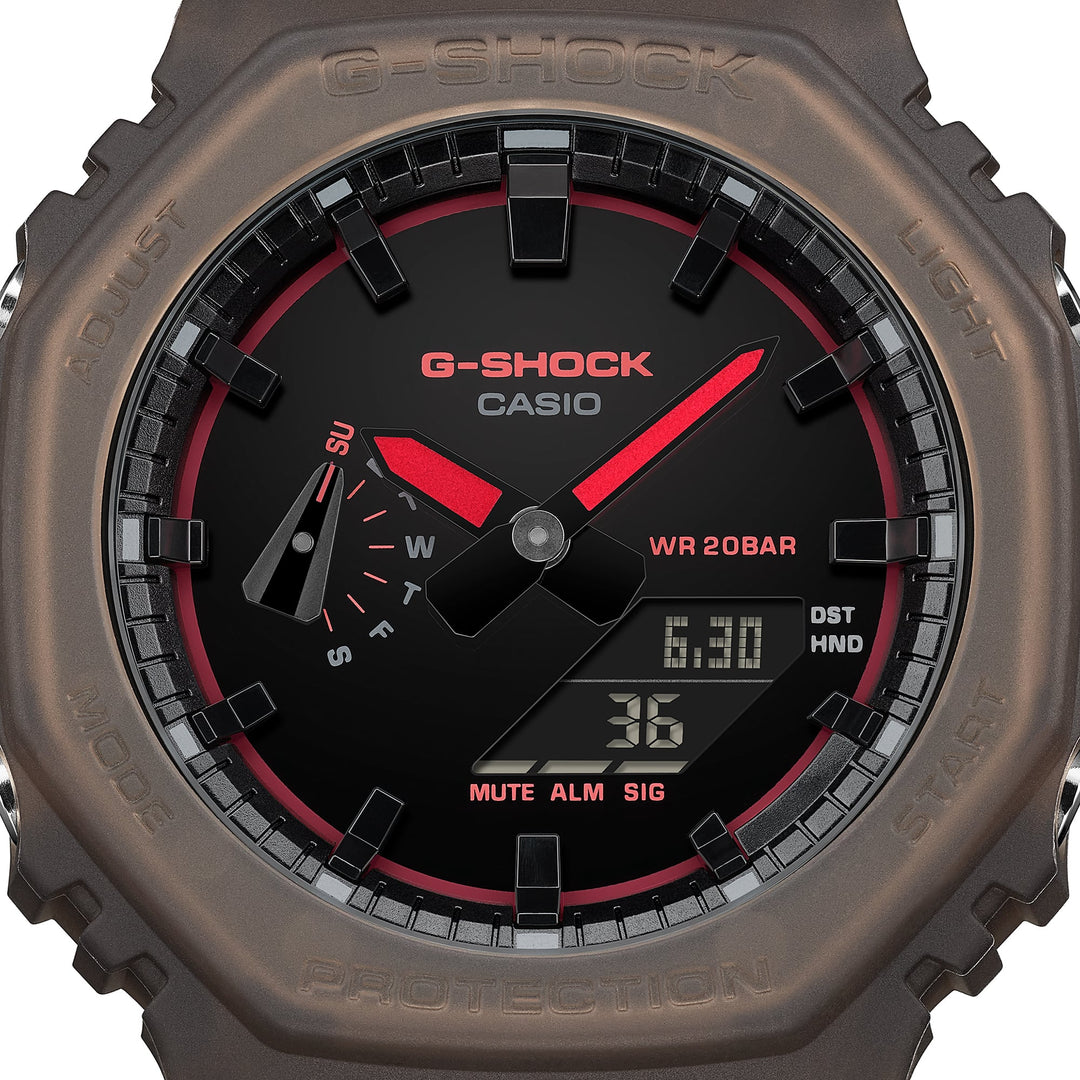 G-Shock GA2100 Smoke Light Ana-Digi Brown Pink | Watches.com