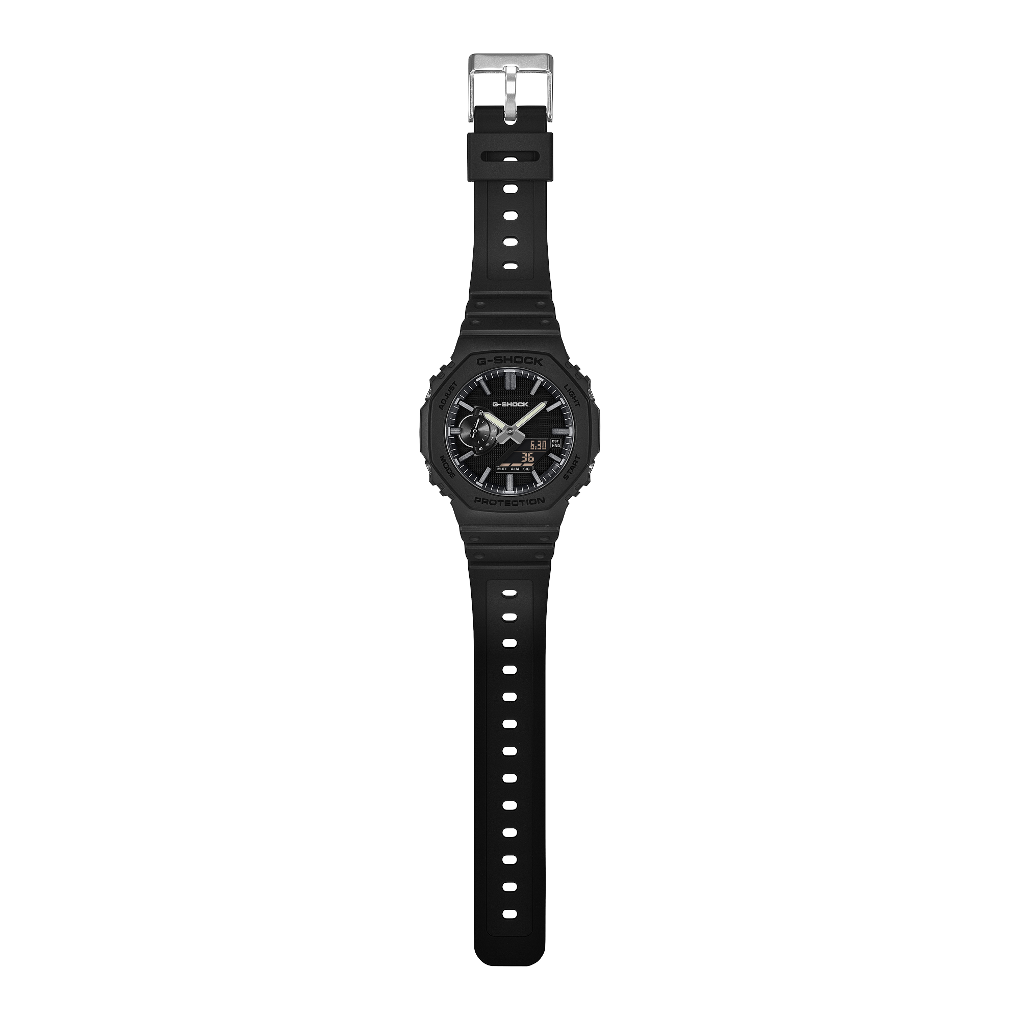 G-Shock GA2100 Luxe Black Ana-Digi All Black | Watches.com