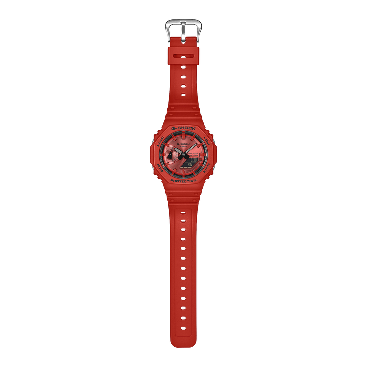 CASIO G-SHOCK アナデジ レッド 本体 G-Shock GA2100 Ana-Digi Iconic Red | Watches.com