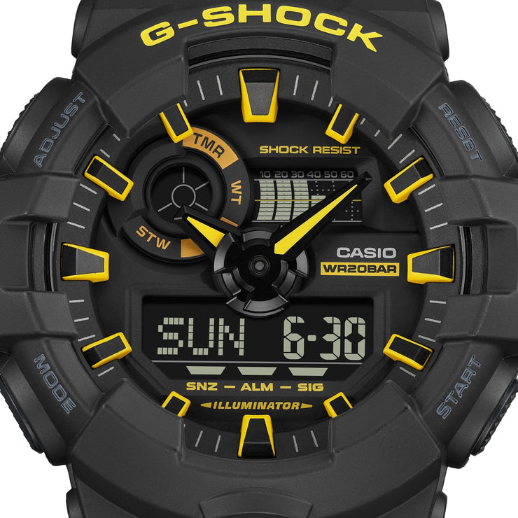 G-Shock GA700 Ana-Digi Black Yellow