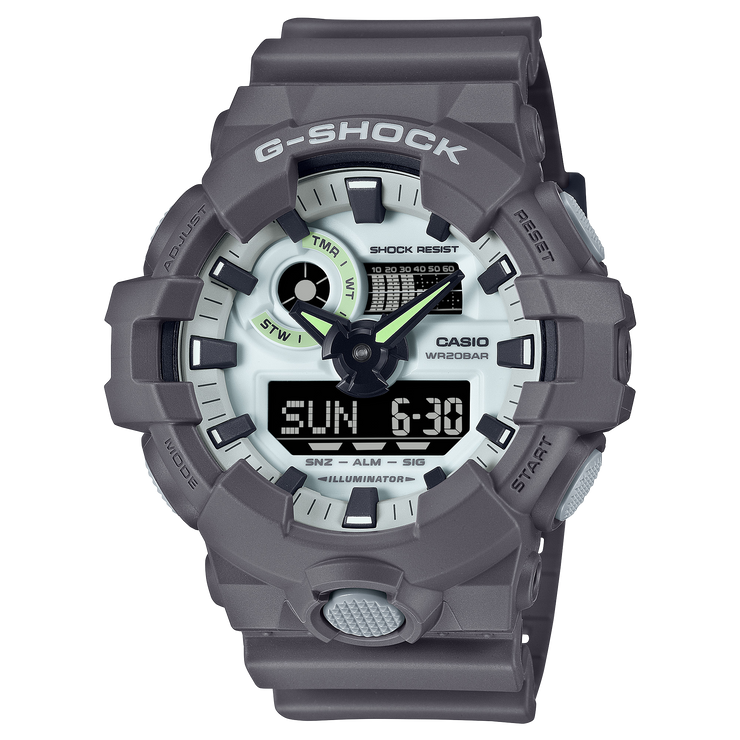 G-Shock GA700 Hidden Glow Ana-Digi Gray