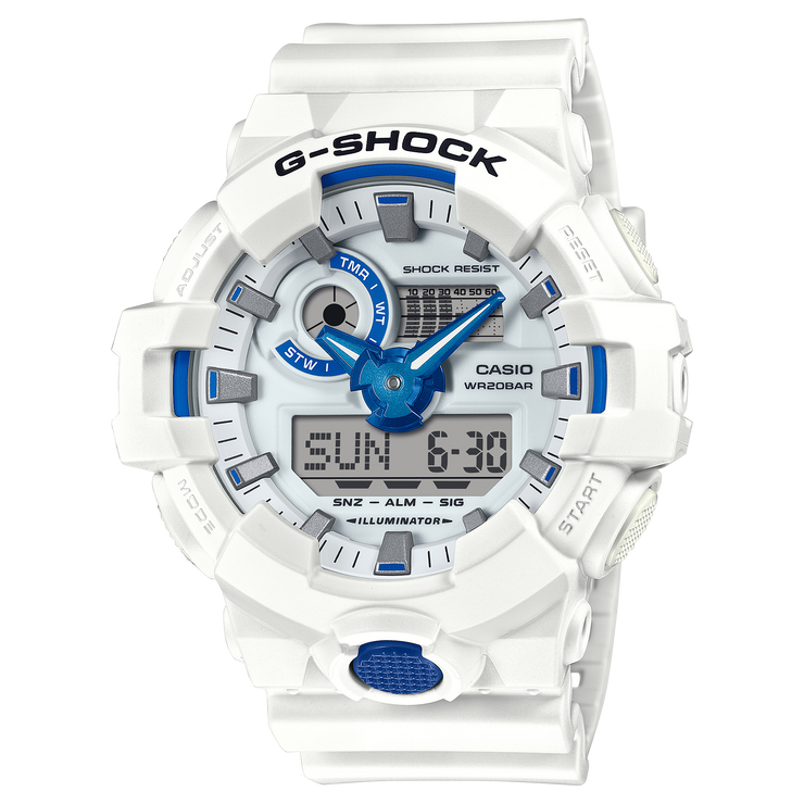 G-Shock GA700 Hidden Glow Ana-Digi White