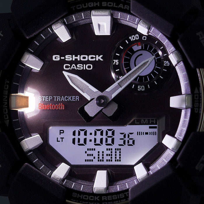 G-Shock GAB010 Ana-Digi Black Silver angled shot picture