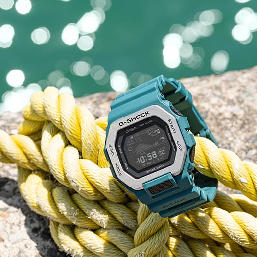 G-Shock G-Lide Tidal Connected GBX100-2 Teal Silver | Watches.com