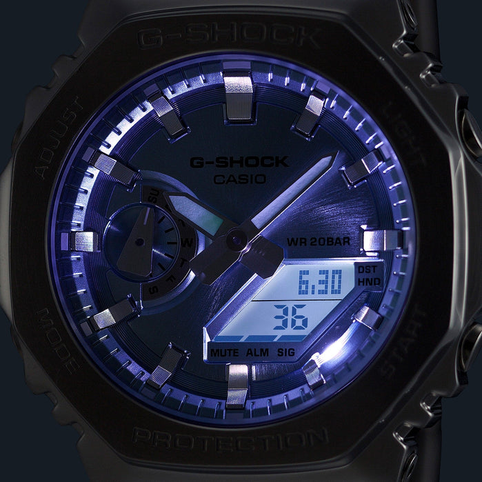 G-Shock GM2100D G-Steel Ana-Digi Green angled shot picture