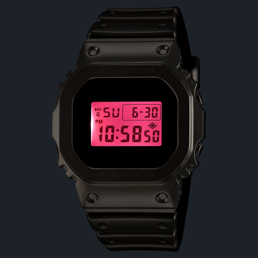 G-Shock GM5600 Digital Fine Metallic Silver Red | Watches.com