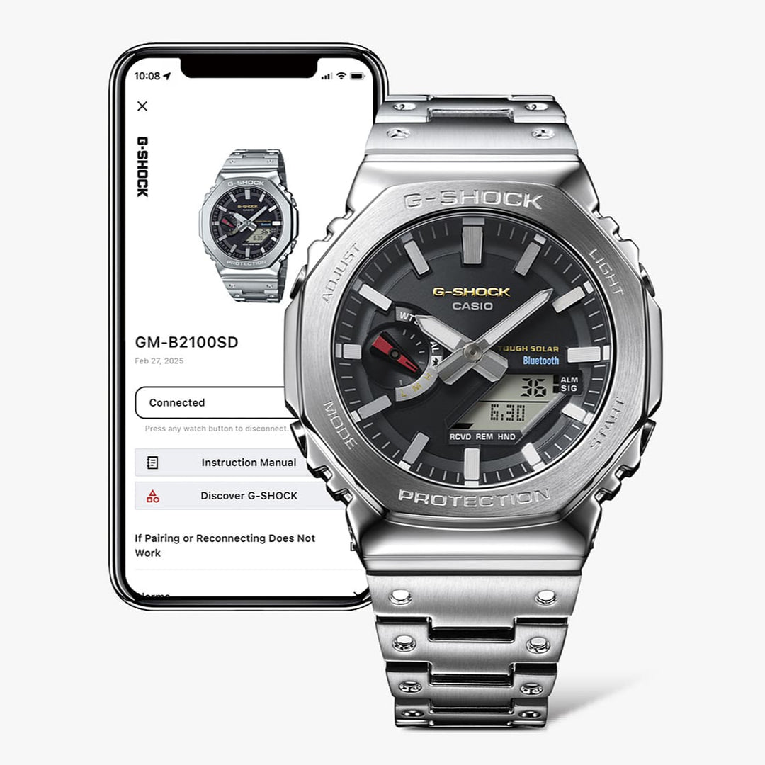 G-Shock GMB2100 Full Metal Ana-Digi Silver | Watches.com