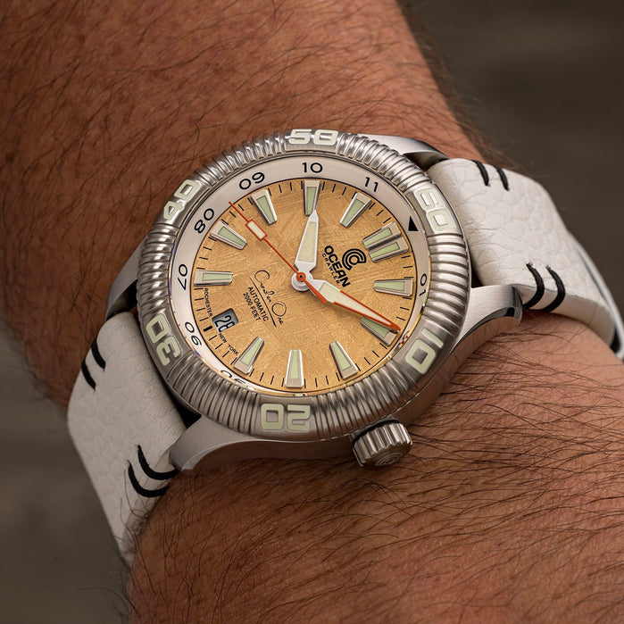 Ocean Crawler Swiss Automatic Crawler One Space Gold Limited Edition angled shot picture