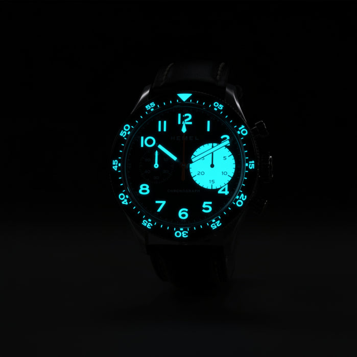 Hemel Air Power Chronograph Black angled shot picture