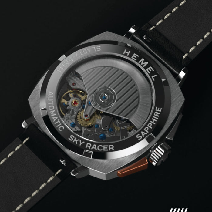 Hemel Sky Racer Automatic Chrono Blue angled shot picture