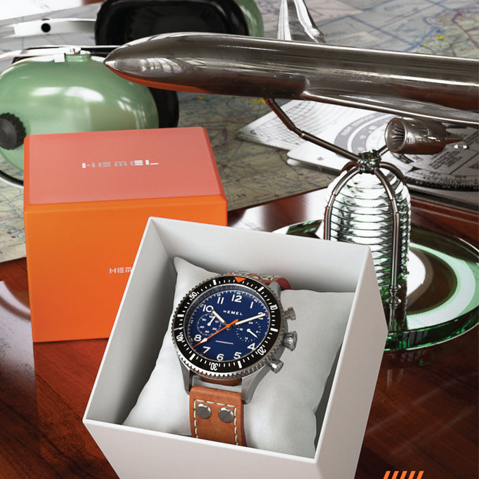 Hemel HFT20 VK64 Chronograph Navy angled shot picture