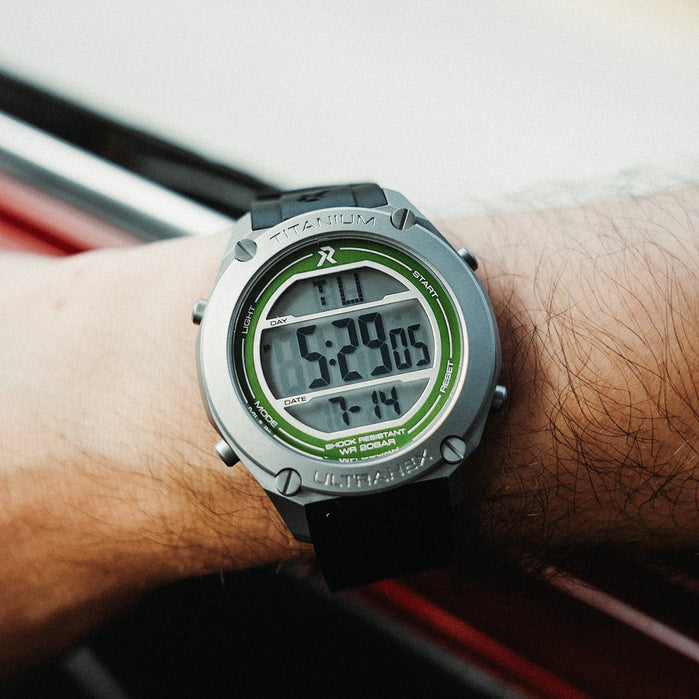 RZE UTD-8000-PF Digital Titanium Project Forest Special Edition angled shot picture