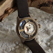 The Electricianz Nomad Z 42mm Brown Leather