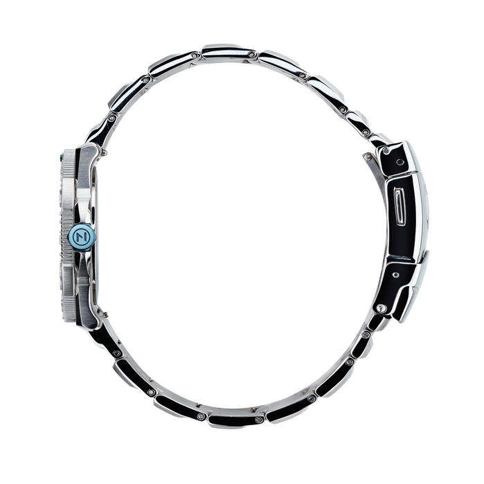 NOVE Trident 42mm Ice Blue Limited Edition angled shot picture
