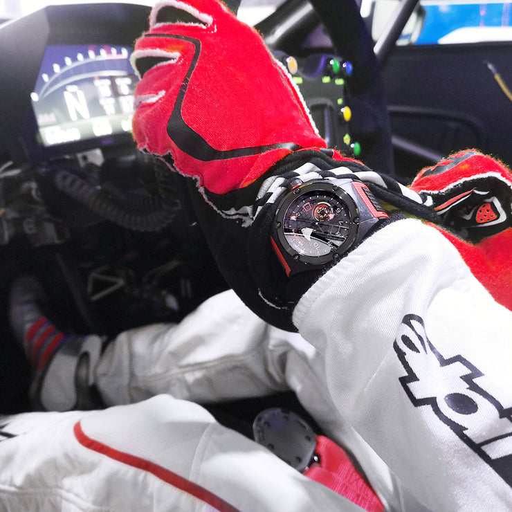 Nsquare Racermatic Automatic 44mm Black Red