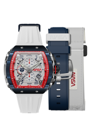 Nubeo Magellan Chronograph NASA Satellite White Limited Edition