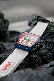 Nubeo Magellan Chronograph NASA Satellite White Limited Edition