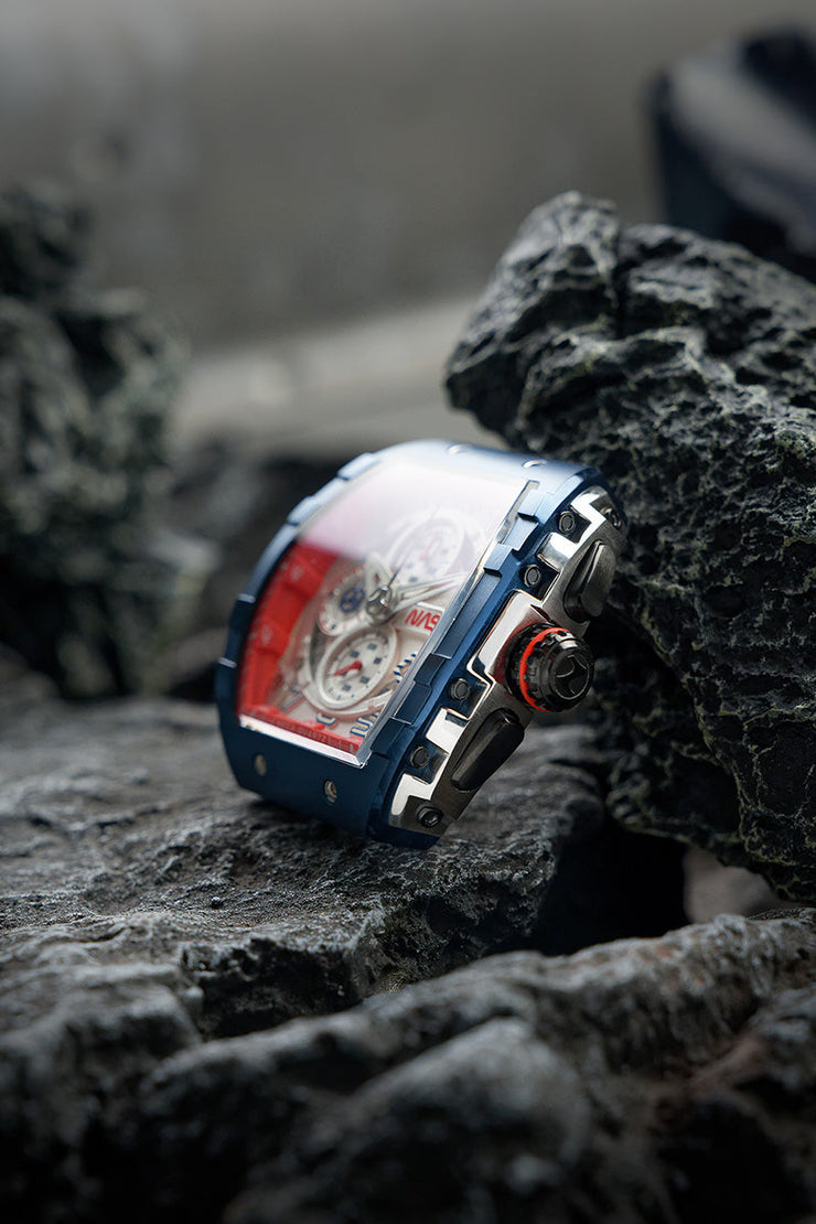 Nubeo Magellan Chronograph NASA Satellite White Limited Edition