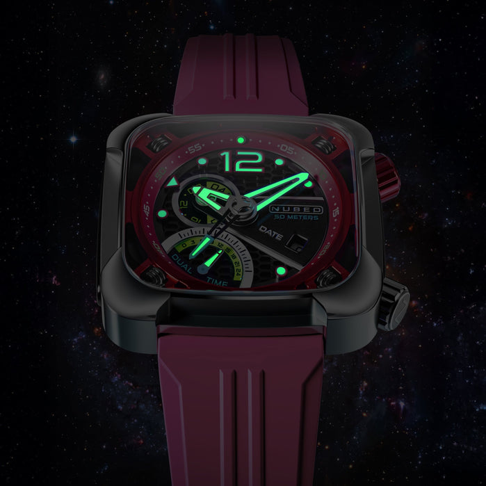 Nubeo Ecliptic Retrograde Dual Time Royal Twilight angled shot picture