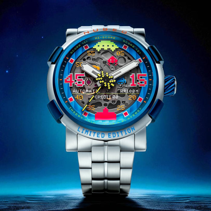 Nubeo Orion Automatic Galactic Blue Limited Edition angled shot picture