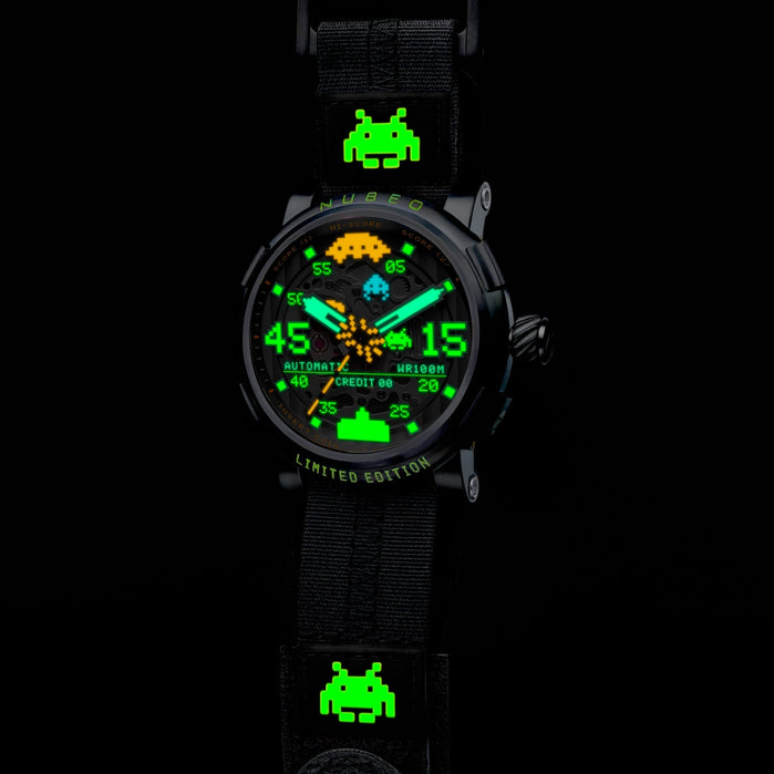 Nubeo Orion Automatic Invaders Abyss Limited Edition angled shot picture