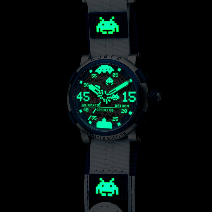 Nubeo Orion Automatic Laser Lagoon Limited Edition angled shot picture