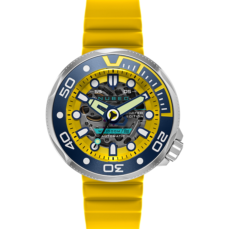 Nubeo Ventana Skeleton Automatic Limited Edition Electric Yellow